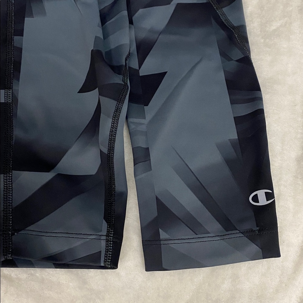 3/$20✨Champion Powertrain Powerflex Leggings - Black Charcoal Abstract Print - Picture 8 of 10